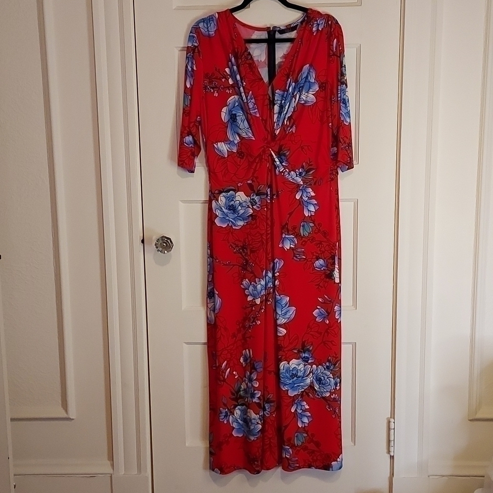 GILI Floral Print Maxi Dress